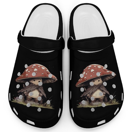 Cute Mushroom Warrior Clogs
