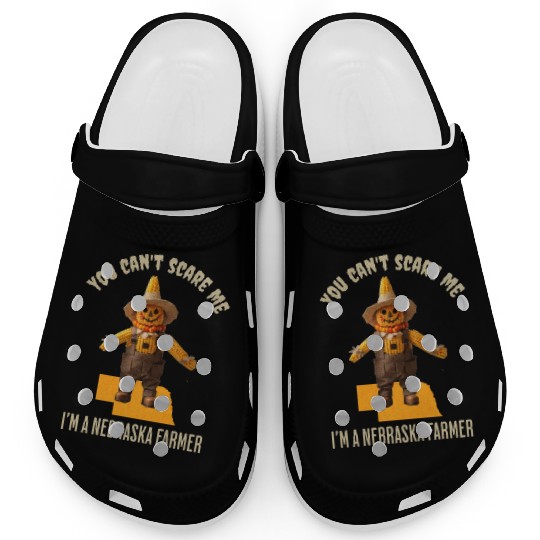 I’m a Nebraska Farmer Halloween Fall Autumn Clogs