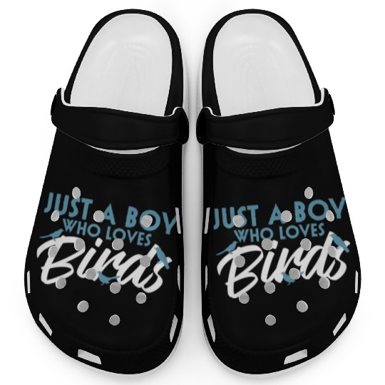 Bird Budgie Boy Avian Love Robin Heron Hummingbird Clogs