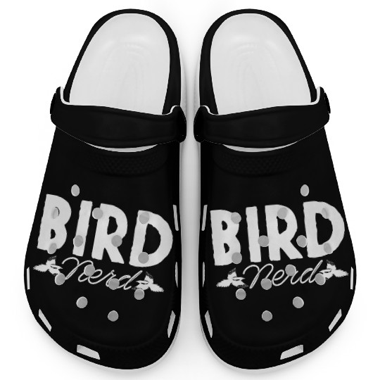 Bird Nerd Joke Birds Lover Budgie Parrot Heron Clogs