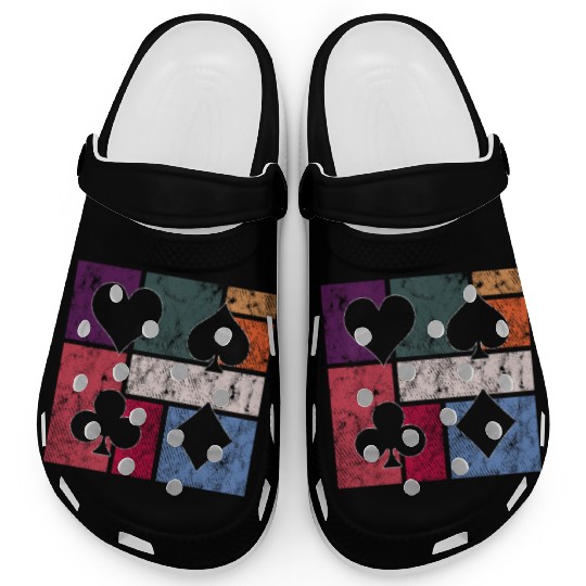 Vintage Playing Cards – Retro Suit Symbols Clogs