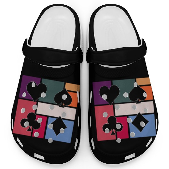 Vintage Playing Cards – Retro Suit Symbols Clogs