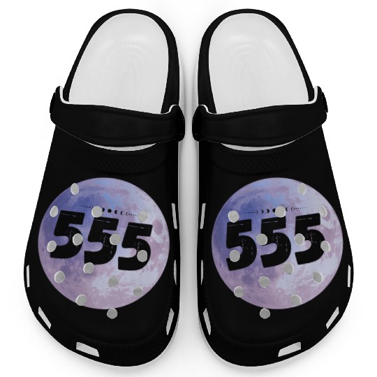 Purple Moon Angel Numbers 555 Clogs