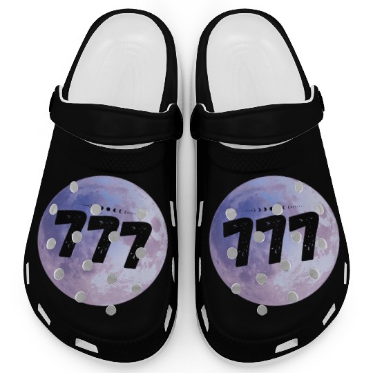 Purple Moon Angel Numbers 777 Clogs