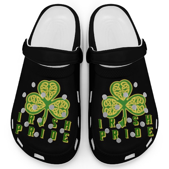 Irish Pride Clover Shamrock St Patricks Clogs