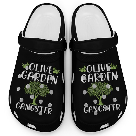 Olive Garden, Gardening, Olive Graphic Clogs