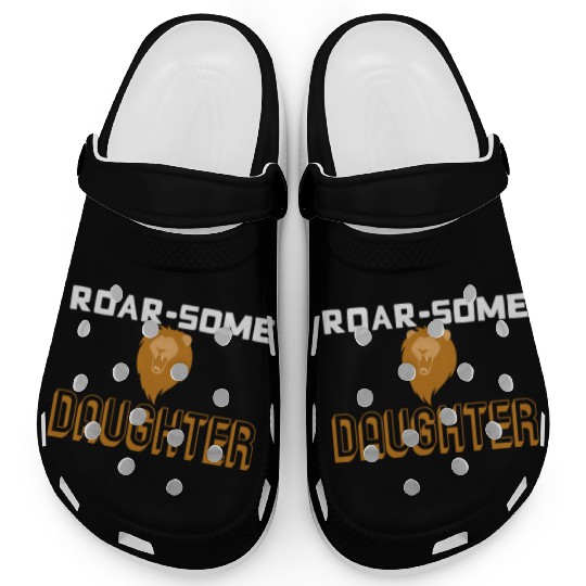 Lion Pun Daughter Lioness Wildlife Clogs