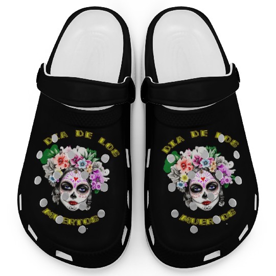 flower girl - day of the dead Clogs