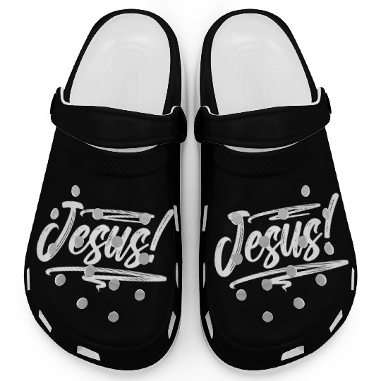 Love Jesus Christian Christmas Clogs