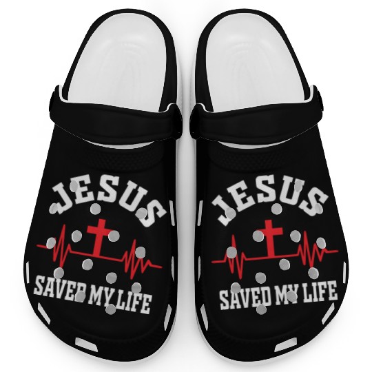 Jesus Saved My Life Love Jesus Christian Christmas Clogs