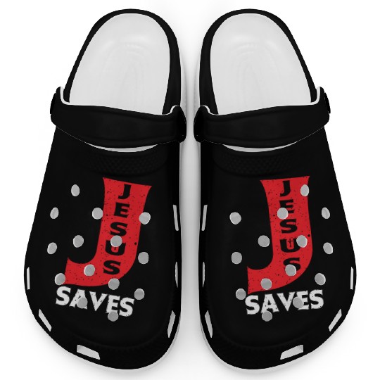 Jesus Saves Love Jesus Christian Christmas Clogs