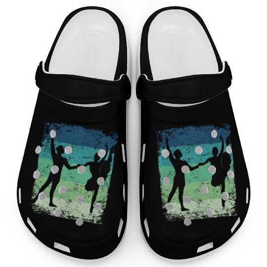 Ballet Dance Couple Vintage Ballerina Clogs