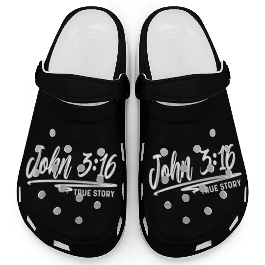 John 3:16 True Story Love Jesus Christian Clogs