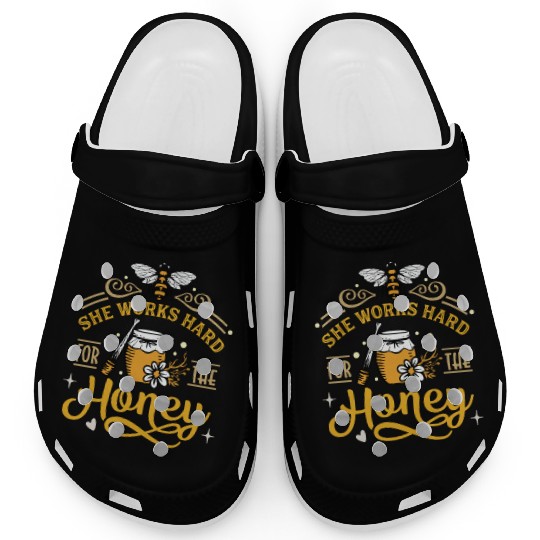 Beekeeper, Bee Hive She Works Hard for the Honey Clogs