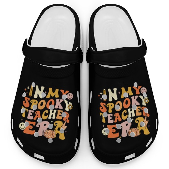 In My Spooky Teacher Era Clogs