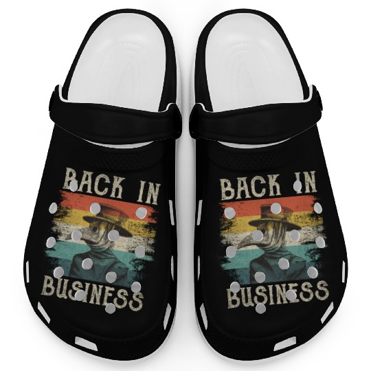 Plague Doctor Mask Vintage Retro Quarantine Humor Clogs