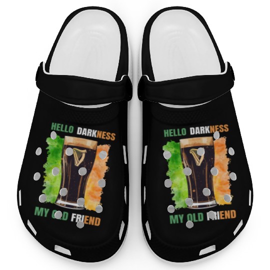 Hello Darkness My Old Friend Irish Stout Clogs