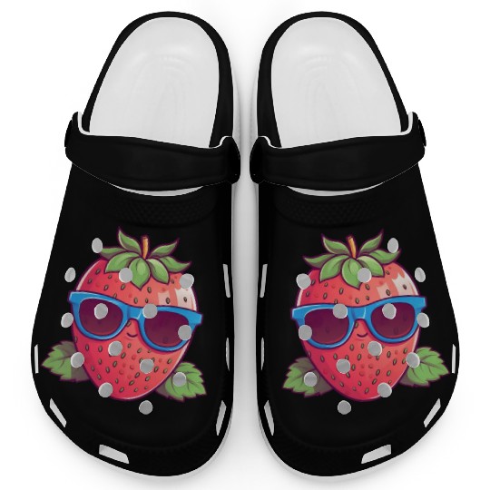 Cool Kawaii Strawberry: Fruity Trendsetter Clogs