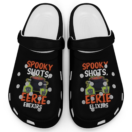 Spooky Shots Eerie Elixirs Bartender Halloween Clogs