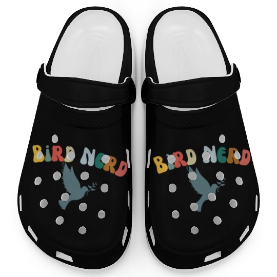 Bird Nerd , Bird Lover Clogs
