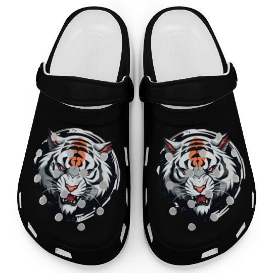 Tiger anime style Clogs