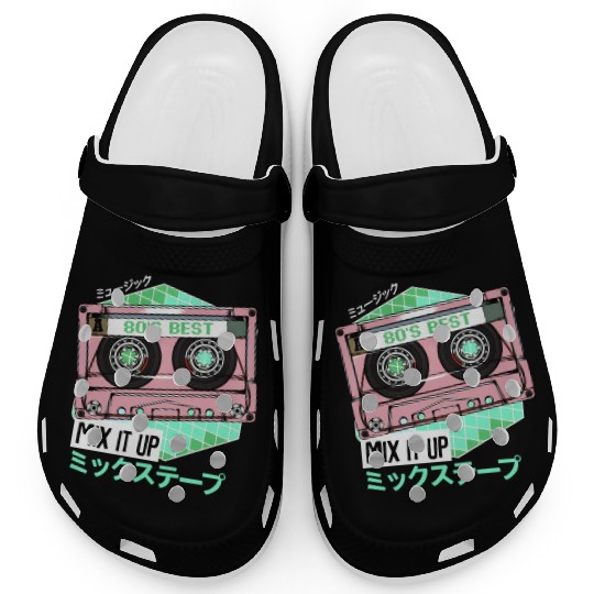 Mixtape 80s Japanese Otaku Cassette Tape Kanji Clogs