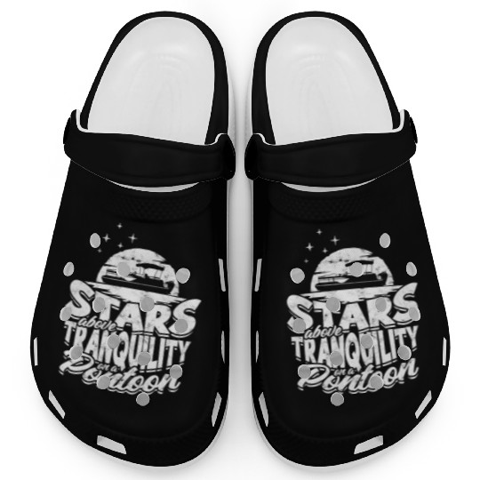 Stars above, tranquility on a pontoon - Pontoon Clogs