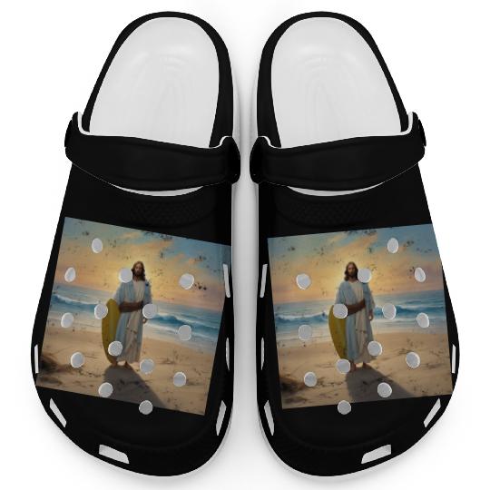 Surfing Jesus Clogs
