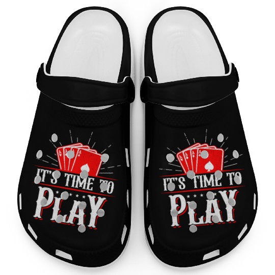 Classic Blackjack It's Time To Play Casino Dealer Clogs