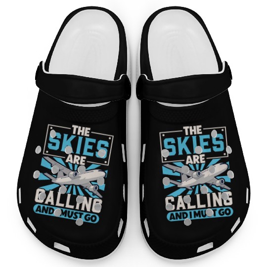 Pilot Aviation Airplane Airline Future Pilots Clogs