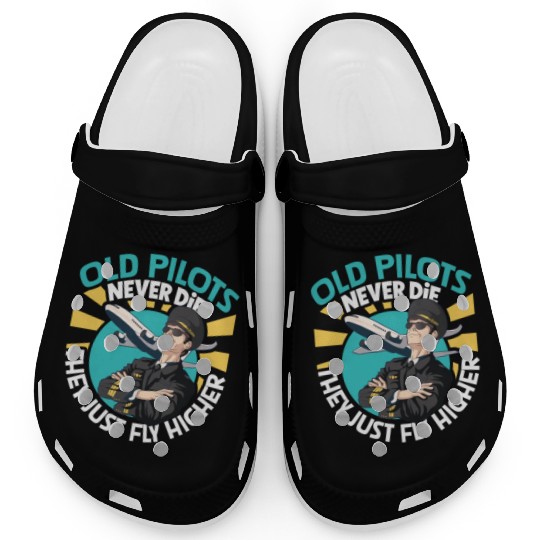 Pilot Aviation Airplane Airline Future Pilots Clogs