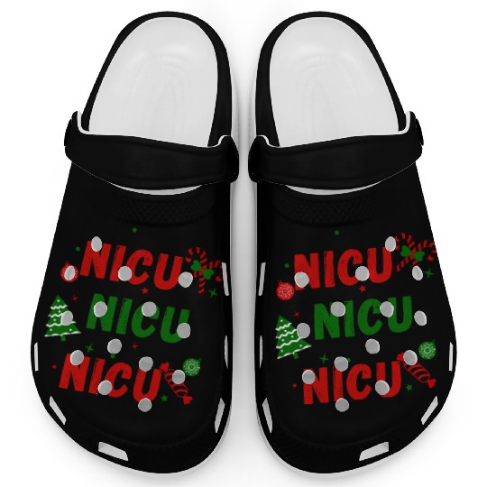 NICU Festive Christmas design Clogs
