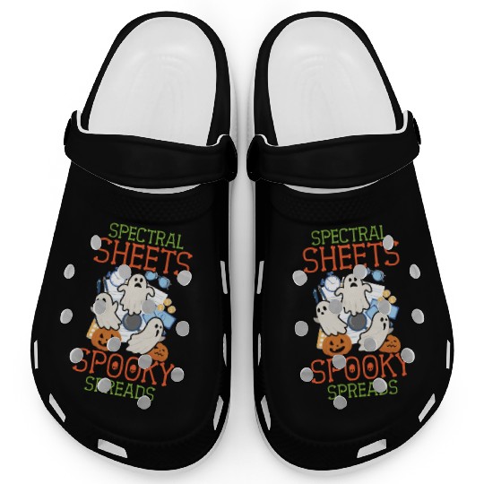 Spectral Sheets Spooky Spreads Scary Halloween Clogs
