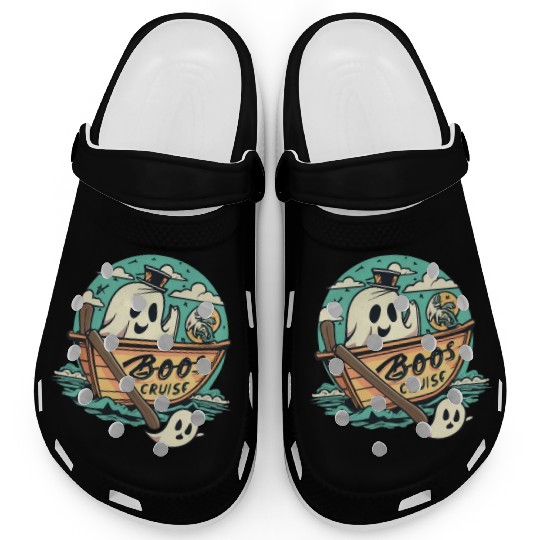 Spooky Cute Kawaii Ghost Design – Boos Cruise Clogs