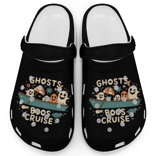 Spooky Cute Kawaii Ghost Design – Boos Cruise Clogs