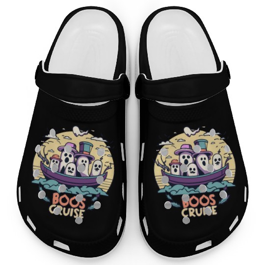 Spooky Cute Kawaii Ghost Design – Boos Cruise Clogs