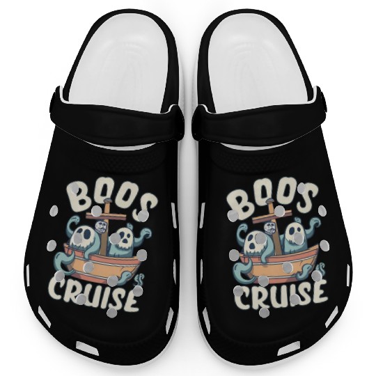 Spooky Cute Kawaii Ghost Design – Boos Cruise Clogs
