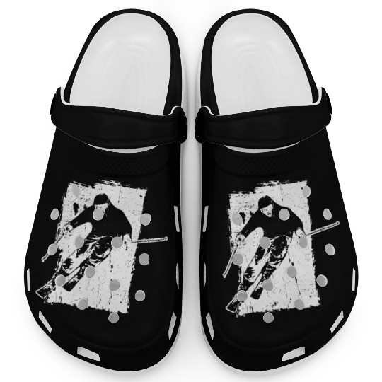 Sailing Adventure in Silhouette: Elegant Sailors' Clogs