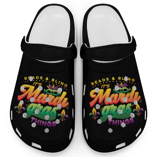 Beads & Bling It's Mardi Gras Things Clogs