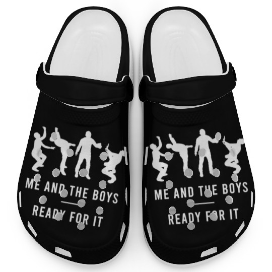 Me And The Boys Ghost Hunting Funny Game Clogs