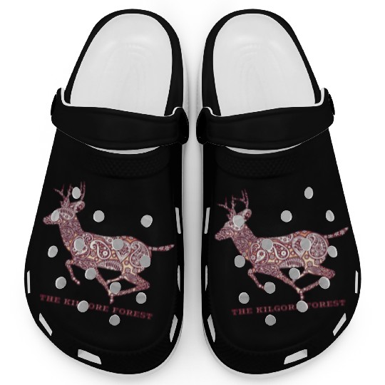Deer - Maroon Clogs