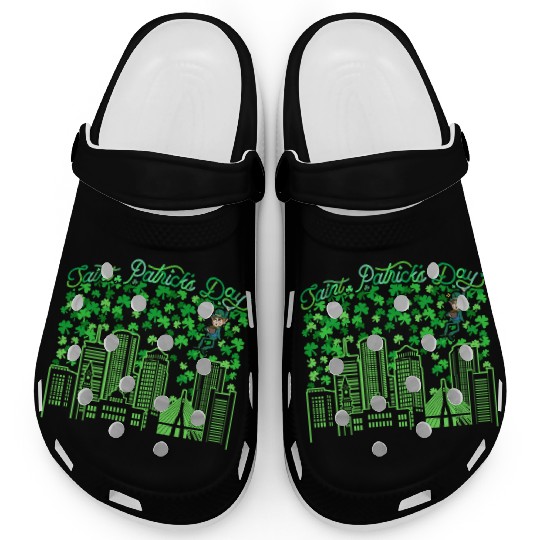 Saint Patrick's Day Boston Massachusetts Clogs