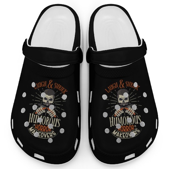 Horror Barber Spooky Hairdresser Hairstylist Hair Clogs