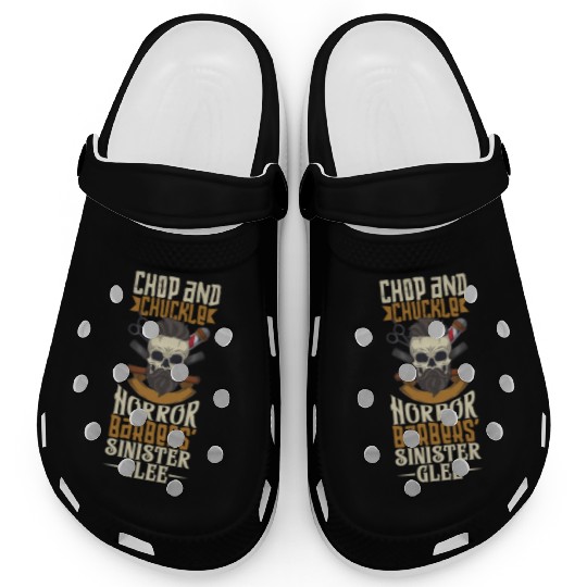 Horror Barber Spooky Hairdresser Hairstylist Hair Clogs