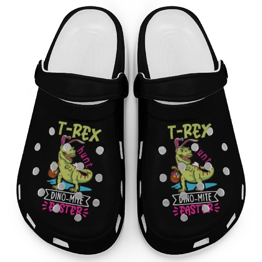 Easter T-rex Dinosaur Easter Funny T-rex Easter Clogs
