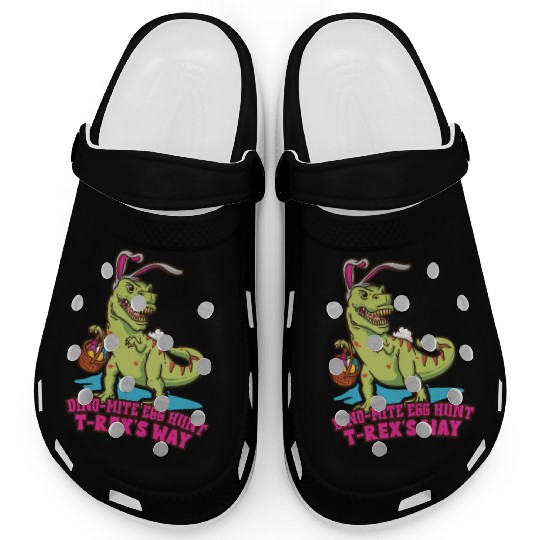 Easter T-rex Dinosaur Easter Funny T-rex Easter Clogs