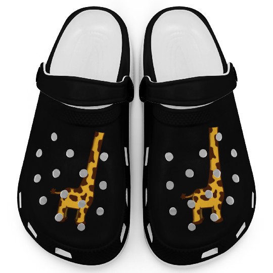Funny Giraffe Without Head Cool Halloween Costume Clogs