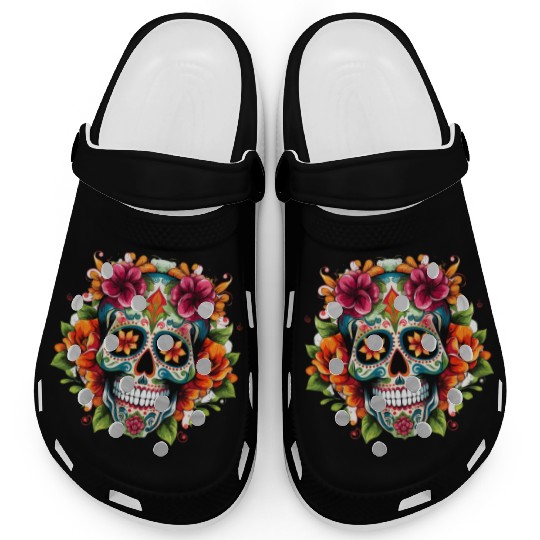 Day of the Dead Iconic Sugar Skull Clogs