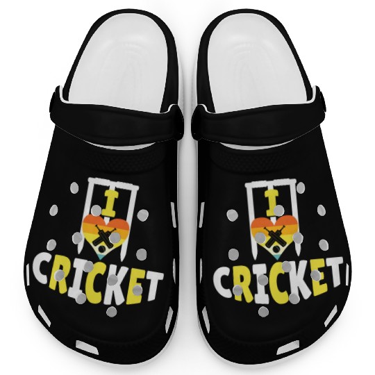 I Love Cricket Clogs