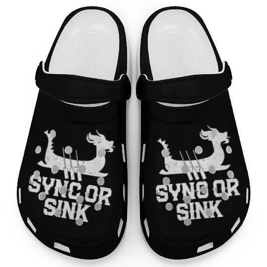 Funny Dragon Boat Racing Paddle Clogs